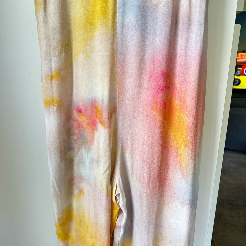 Anthropologie bl^nk London Sonrisa Tie-Dye Jumpsuit, size XS Petite - Picture 6 of 8